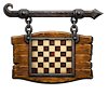 Chess Board Sign