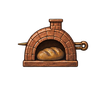 Copper Oven Brooch